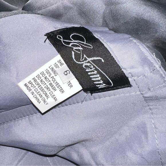 La Femme Embellished Bodice Tulle Ballgown(defects) - Picture 7 of 11